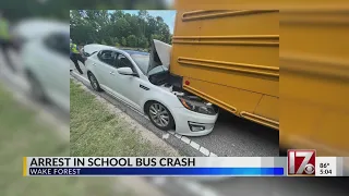 DWI, texting linked to collision involving school bus in Wake Forest