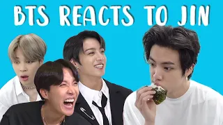 bts reacts to jin | 방탄소년단 석진 p8