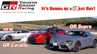 2023 Toyota GR Corolla GR Supra GR 86 Road and Track Drive