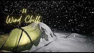 Camping in a Blizzard, Deep Snow, Strong Winds in our Crua Insulasted Tent!!