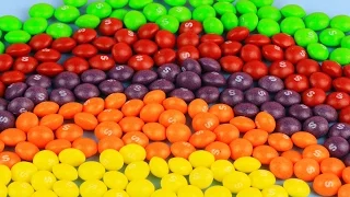 #Магические эксперименты РАДУГА из СКИТЛС   / Skittles Rainbow Colorful Magic Experiment