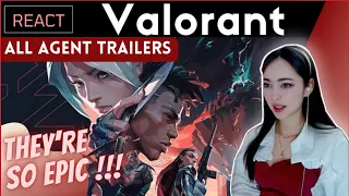 NEW PLAYER Reacts To ALL VALORANT AGENTS TRAILERS !!!