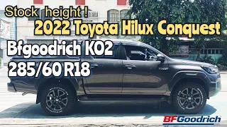 BFGoodrich Ko2 Tires 285/60 R18 on 2022 Toyota Hilux Conquest @ RNH Tire Supply