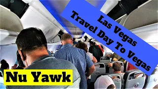 🟡 Las Vegas | Vegas Travel Day. Follow Me As I Pull My Luggage Onto Cars, Trams, Airplanes & Buses!