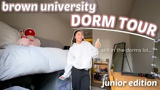 BROWN UNIVERSITY DORM TOUR (junior edition - 3 person suite, common room, communal bathrooms + more)