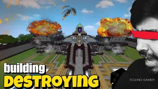 Destroying Techno Gamerz's Castle🔥 (EPIC Destruction