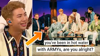 James Corden Apologize to BTS for Insulting them and ARMY on 'The Late Late Show'