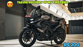 My first Dream bike  RS 200 Delivery ❤️Bajaj pulsar rs 200,#rs200pulsar#rs200lovers