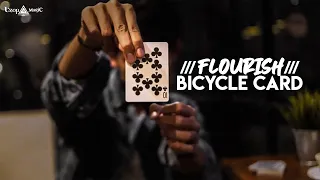 Simple flourish with Bicycle Card