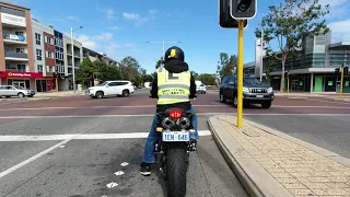 Motorcycle Lessons Joondalup test route how to pass roadcraft Elite motorcycle training