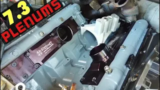 2001 F350 7.3 - RiffRaff Plenums install and Engine valley painted F250