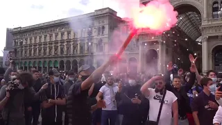 Soccer Inter Milan Fans | Celebrate wildly with no social distancing | First title win since 2010