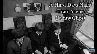 A Hard Day's Night - Train Scene (Funny Clips)