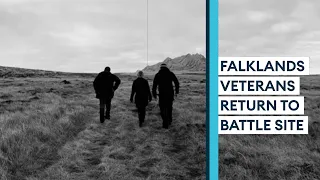 Why Falklands veterans are returning to the site of battle