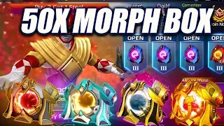 BEST 50x MORPH BOX OPENING! - Power Rangers: Legacy Wars