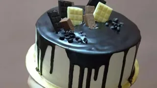 Super moist chocolate cake 😋 || easy chocolate cake design #chocolatecakerecipe @home_chef2 ☺️