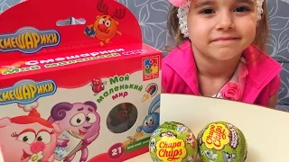 Открываем Чупа Чупс шары с сюрпризом Юху и его друзья Unboxing Chupa Chups Chocolate Eggs