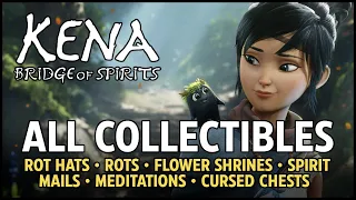 Kena Bridge of Spirits - All Collectibles 100% (Hats, Rots, Spirits, Shrines, Cursed Chests)