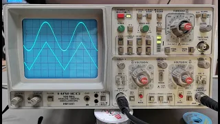 Hameg oscilloscope HM1007 100Mhz 2ch analog digital 1995 teardown repair