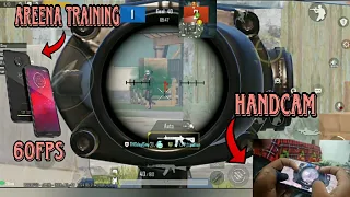 Areena training 4v4 gameplay with handcam 😊| 4finger with full gyro