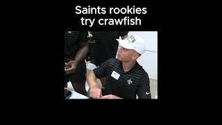#Saints rookies try crawfish for the first time