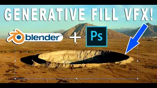 3D Camera Projection + AI Generative Fill: Full Tutorial for Blender 3d!