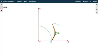 Construction of locus which is equidistant from two intersecting lines