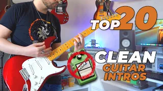 Top 20 Clean Guitar Intros Of All Time | Walrus R1