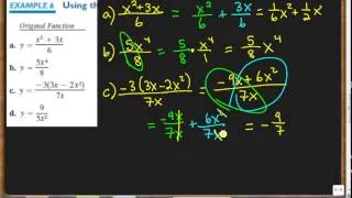 Product and Quotient Rules and Higher Order Derivatives Example Problems