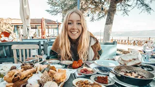First Impressions of Turkey! HUGE Turkish Breakfast Feast | VAN LIFE TURKEY