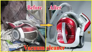 Renew the old vacuum cleaner which is picked up from the landfill