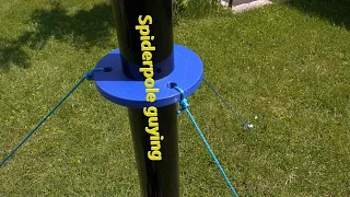 Spiderpole guying | HamRadio