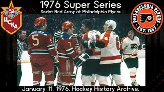 1976 Super Series: Soviet Red Army vs Philadelphia Flyers. January 11, 1976.