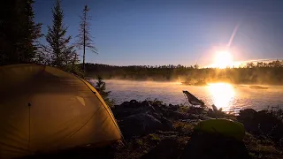 BECOMING WILD IN WABAKIMI - 12 Days and 200km ALONE. Part 2. Big Travel, Extreme Heat, Tons of FISH.