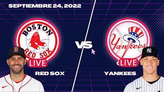 BOSTON RED SOX vs YANKEES de NUEVA YORK - EN VIVO/LIVE - Comentarios (Septiembre 24, 2022)