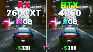 RTX 4060 vs RX 7600 XT - Test in 10 Games