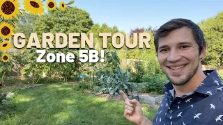 Urban Garden Tour!!! Vegetables, Flowers and Fruit Trees ZONE 5