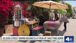 Olvera Street's famous stuffed donkey faces eviction in LA