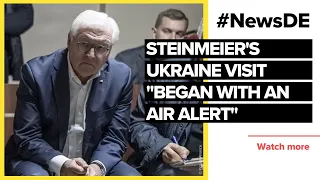 Steinmeier's Ukraine visit "began with an air alert" | #NewsDE