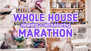 WHOLE HOUSE CLEANING AND DECLUTTERING MARATHON // OVER 3 HOURS OF CLEANING MOTIVATION // BECKY MOSS