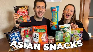 TRYING ASIAN SNACKS (China, Korea, Japan, Taiwan, Thailand and the Philippines)