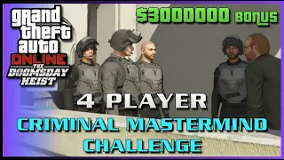 The Doomsday Heist Criminal Mastermind Challenge | ALL Elite Challenges | 4-Player