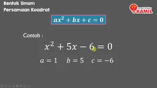 Matematika Kelas 9 : Persamaan Kuadrat (part 1  Bentuk Umum)