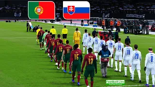 Portugal vs Slovakia | EURO 2024 Qualifiers Full Match All Goals | Ronaldo v Slovakia | PES Gameplay