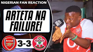 ARSENAL 3-3 SOUTHAMPTON ( Godfrey - NIGERIAN FAN REACTION) - PREMIER LEAGUE HIGHLIGHTS 2022-23