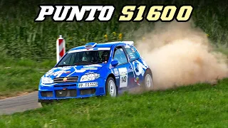 Fiat Punto S1600 | Accelerating, powerslides & sounds