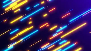 Rounded Neon Yellow and Blue lines Background video | Footage | Screensaver