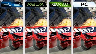 Burnout 3 Takedown (2004) PS2 vs XBOX vs XBOX 360 vs PC (Graphics Comparison)