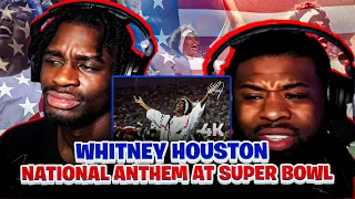 BabantheKidd FIRST TIME reacting to Whitney Houston - National Anthem at the Super Bowl! 4K Remaster