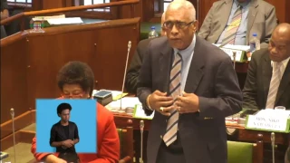 Fijian Minister for Forests informs Parliament on the Status of Forests in Fiji and Forest Resources